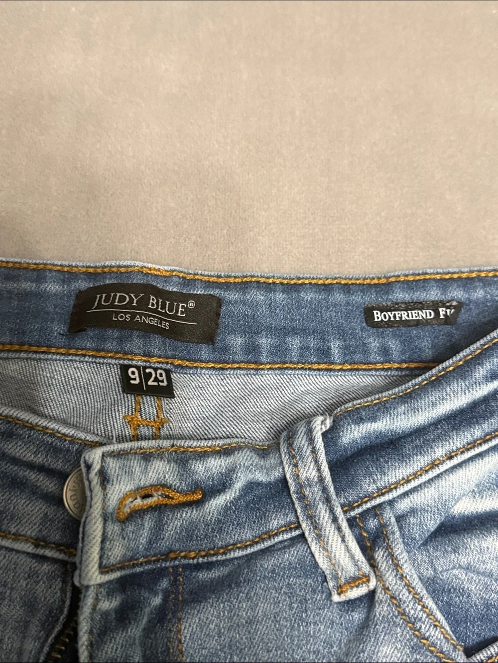 Judy Blue Distressed Medium Blue Boyfriend Jeans style JB82155LT item 72521
